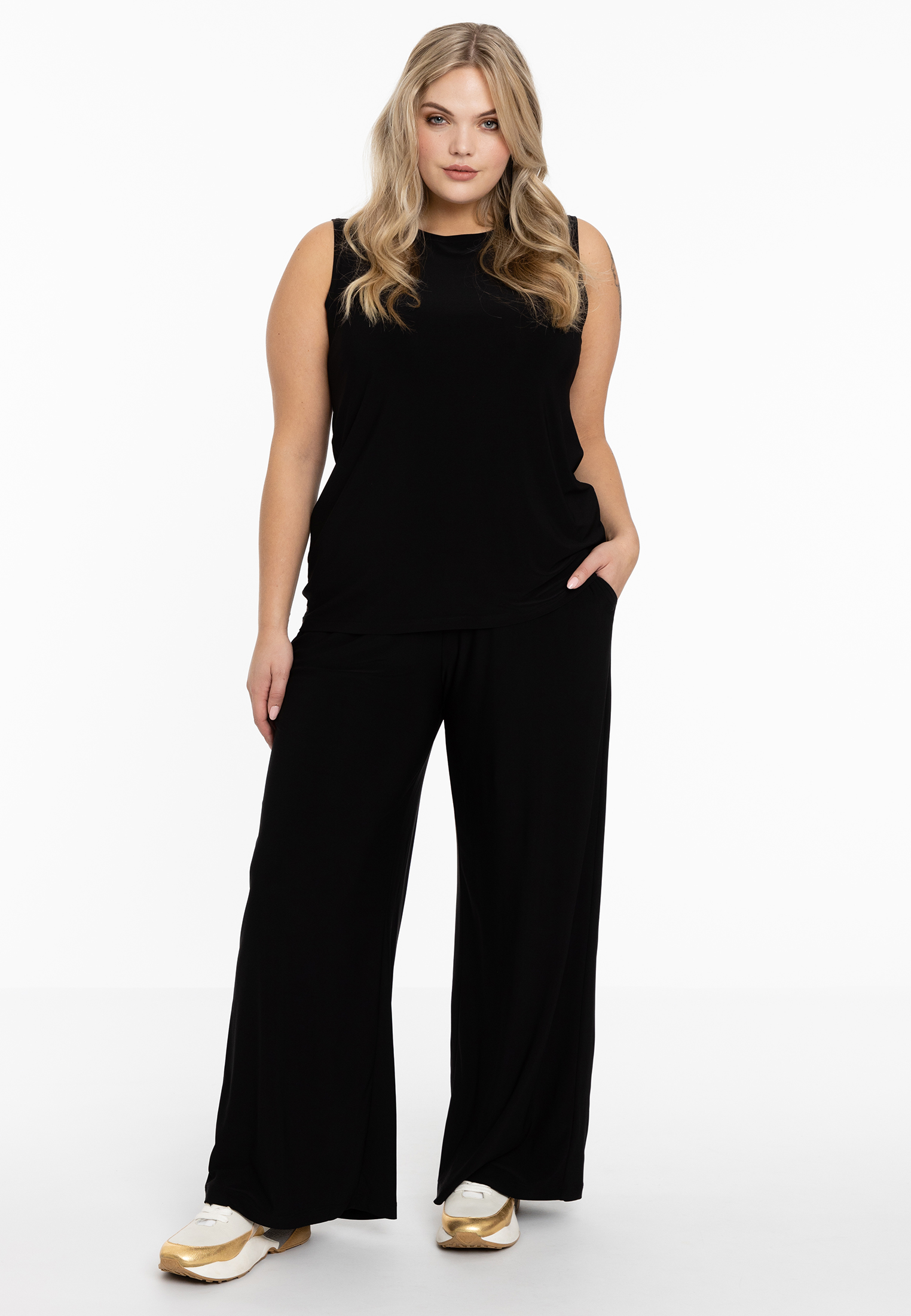 Extra wijde broek DOLCE-black -42/44